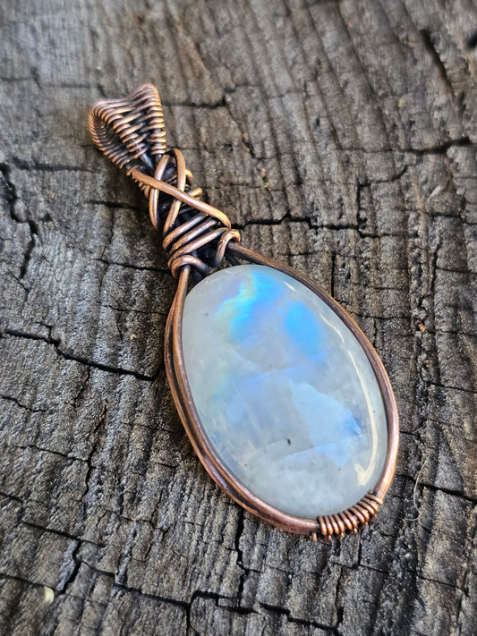 Copper Moonstone Pendant